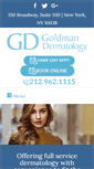 Mobile Screenshot of goldmandermatology.com
